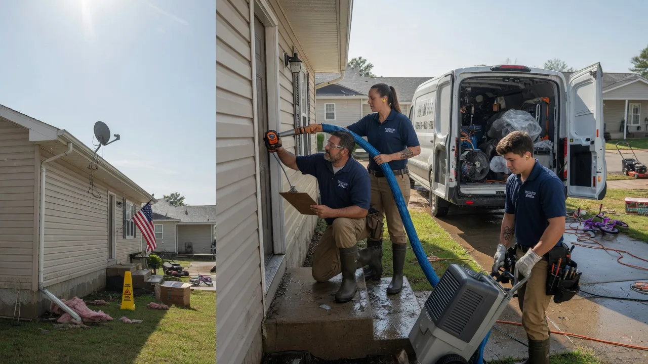 Ceiling Water Damage Restoration in Sherwood, WI near me